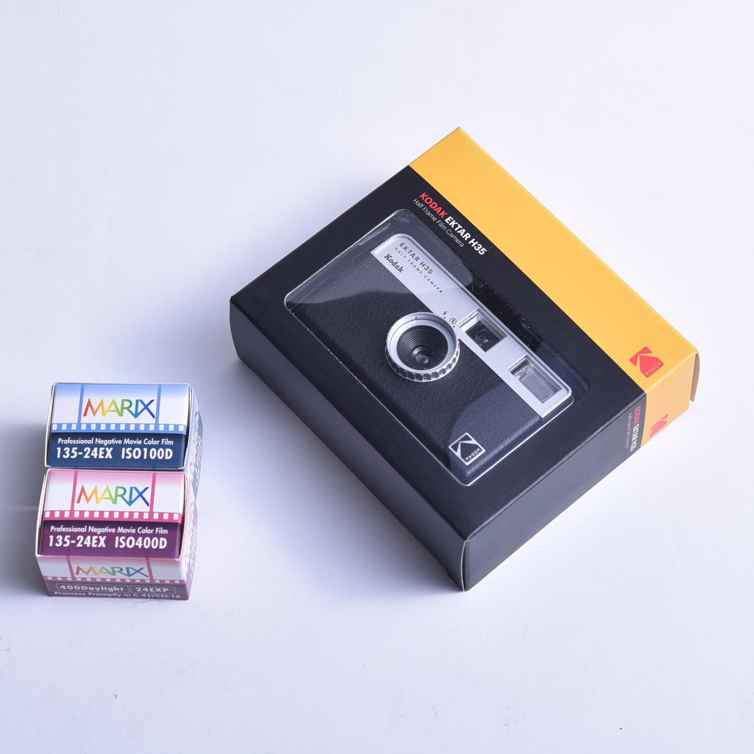 Kodak [Domestic regular product] Film camera EKTAR H35 and Marix color  2-piece set