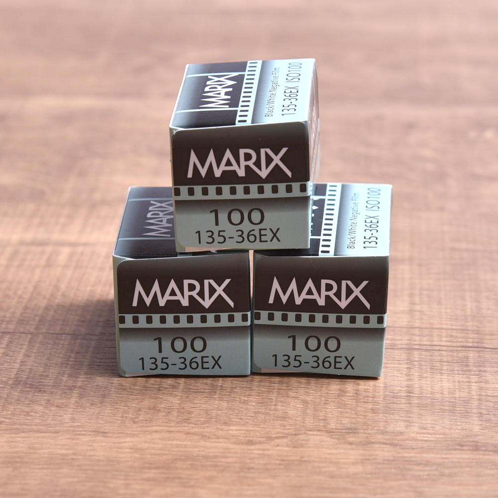 [Free shipping 3 piece set] Marix black and white negative film ISO100 36  sheets MARIX BLACK & WHITE FILM