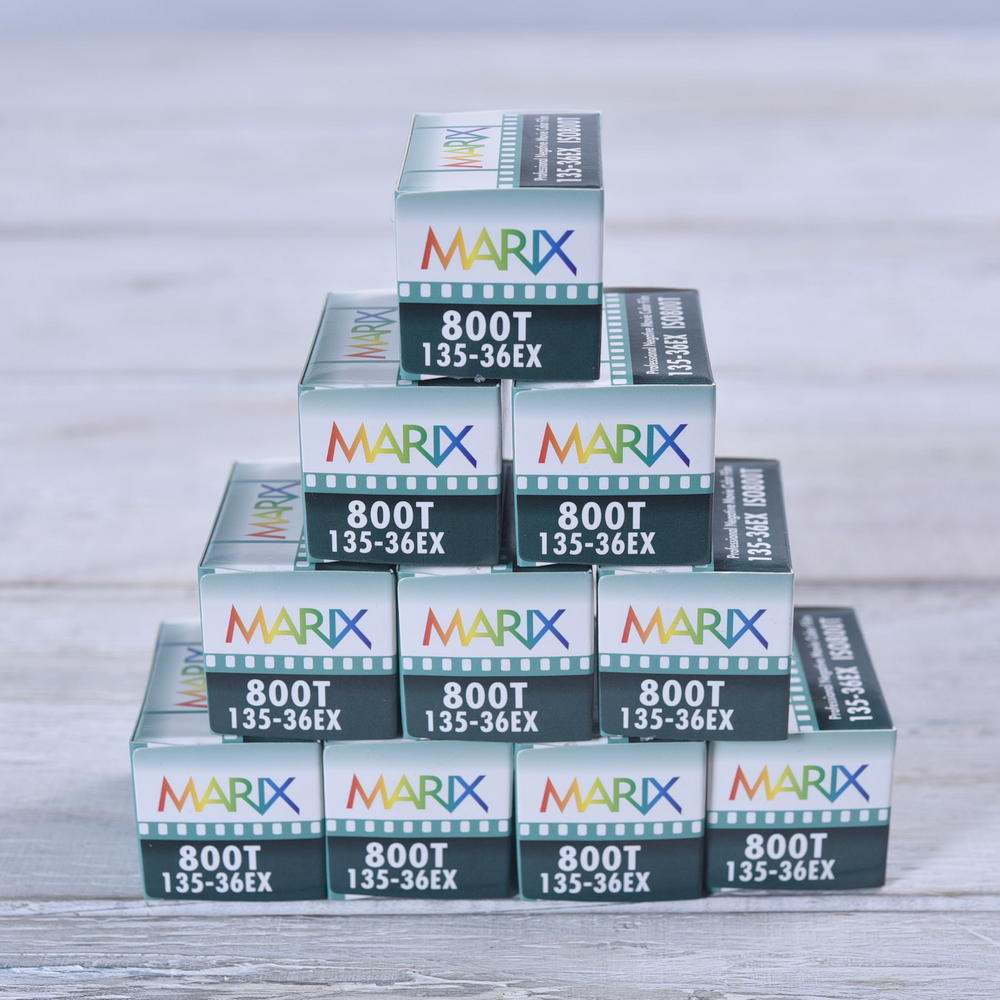 [Free shipping 10 pieces] MARIX color negative film 800T 36 sheets MARIX  Color movie NegaFilm