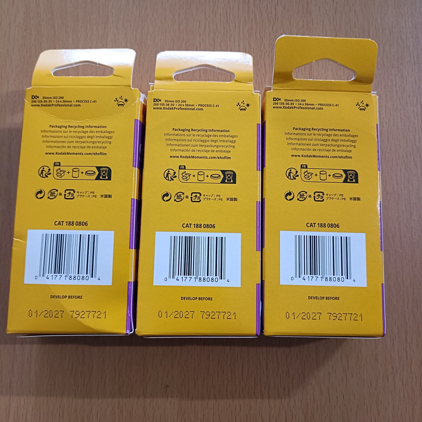 箱潰れ特価【3個パック×3箱（合計9個）】Kodak (コダック) カラーネガフィルム GOLD ISO200 36枚撮り 135/35mm