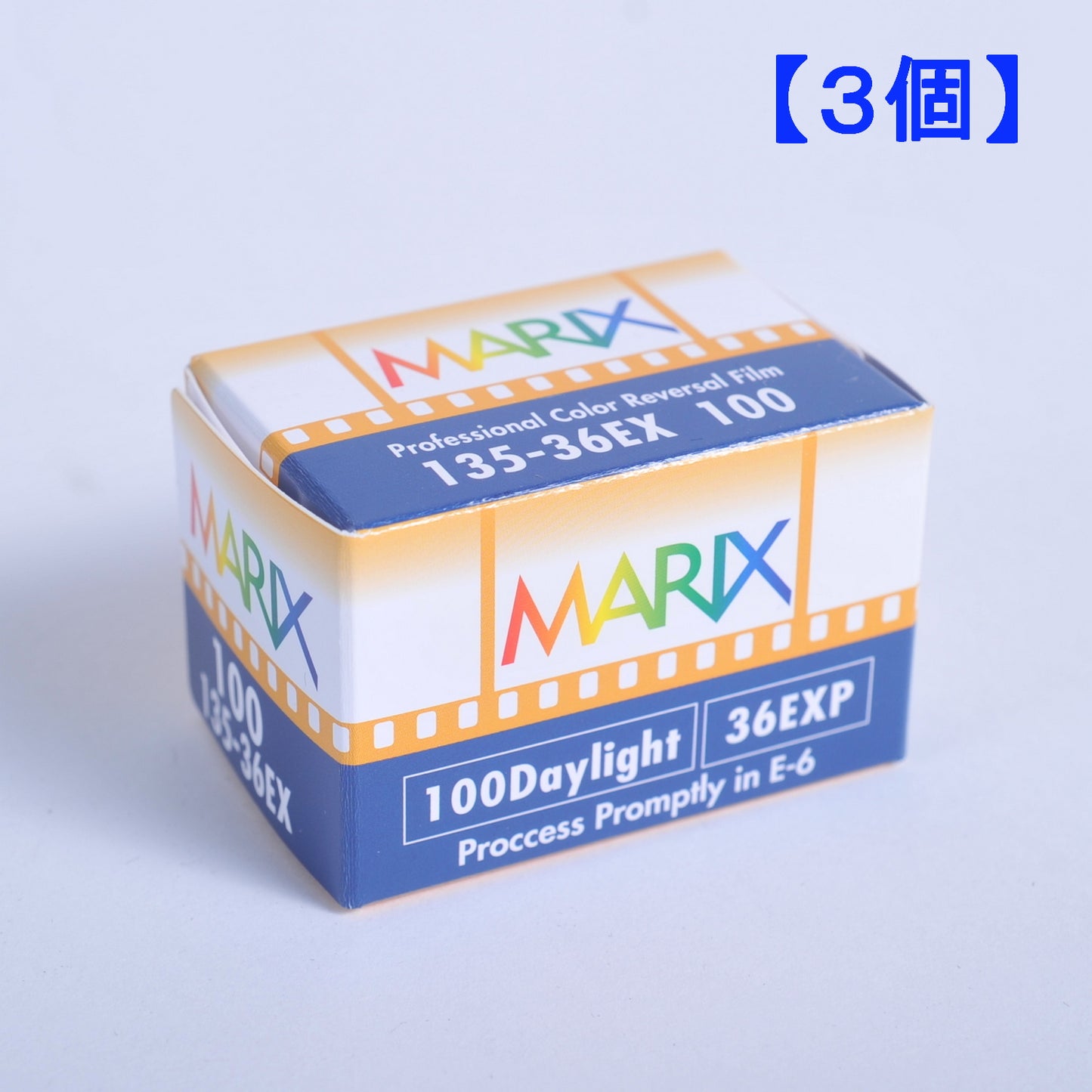 [Free shipping, set of 3] MARIX Color reversal film 100D 36 sheets MARIX Color reversal NegaFilm