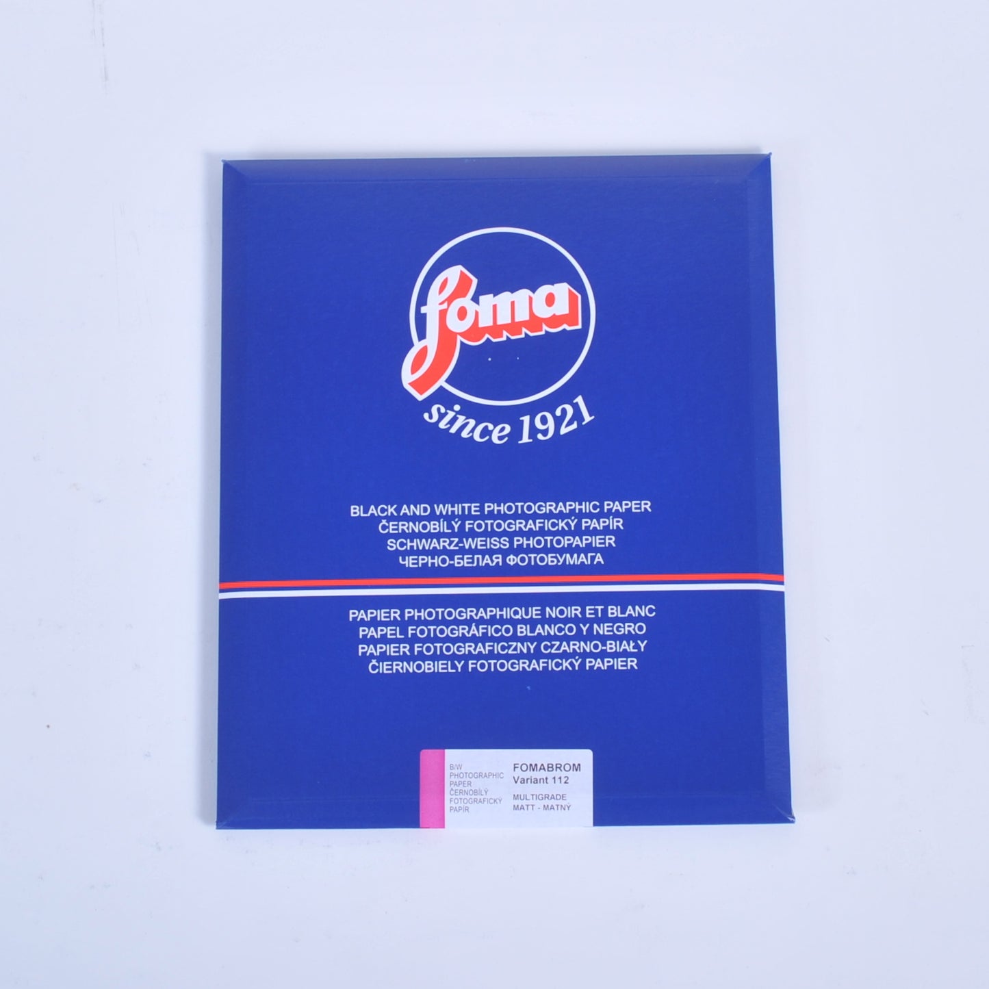 FOMA Foma Blom Variant 112 Monochrome Photographic Paper Multigrade Baryta Paper Matte Small Quarter Cut (24x30.5cm) [25 Sheets]