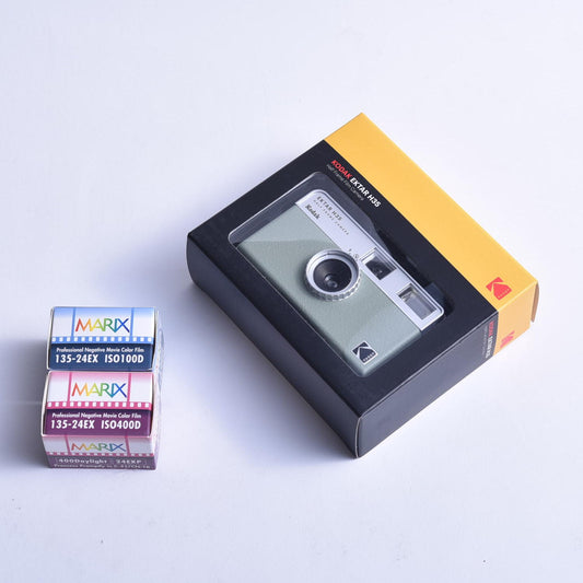 Kodak [Domestic regular product] Film camera EKTAR H35 &lt;Sage&gt; and Marix color 2-piece set